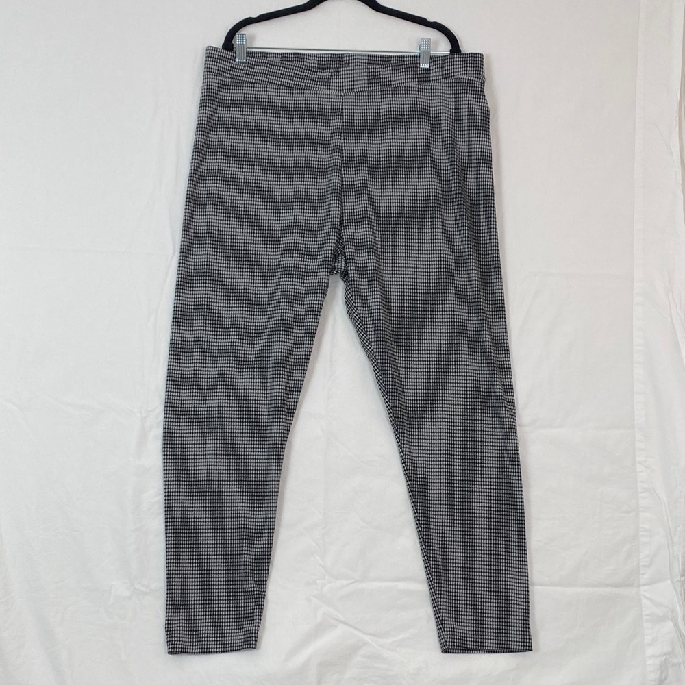 Lily Morgan Leggings Houndstooth Patterned Size 1X